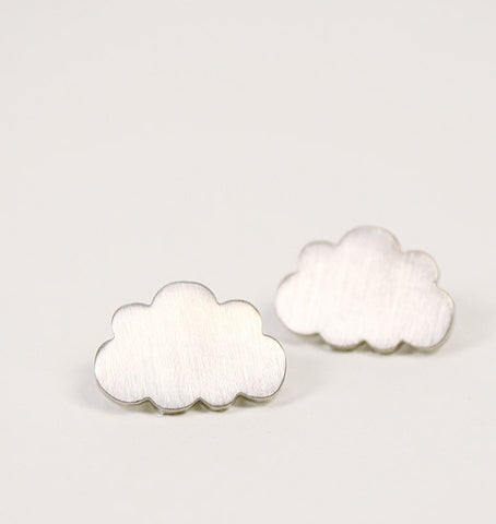 silver cloud earrings