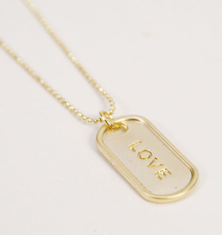 tag love necklace