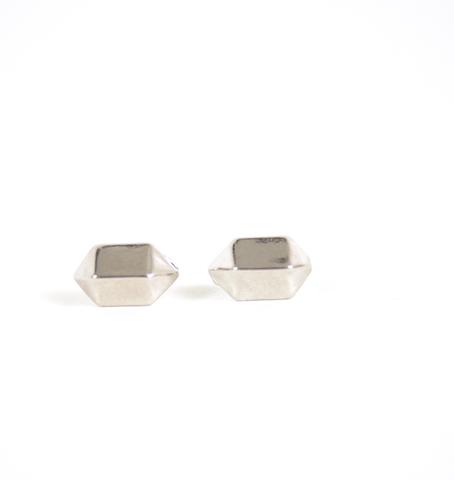 silver nugget studs