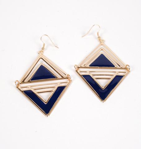 two triangle earrings